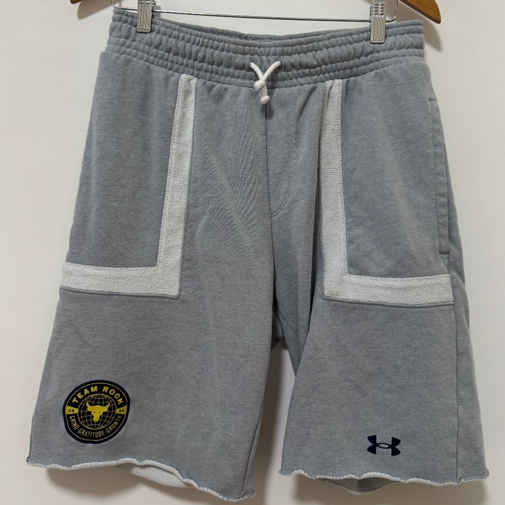 Under Armour Project Rock Heavyweight Terry Shorts for Men- Size M